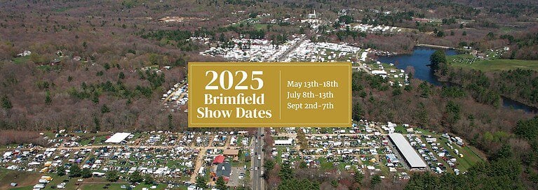 Aerial view of Brimfield Antique Show